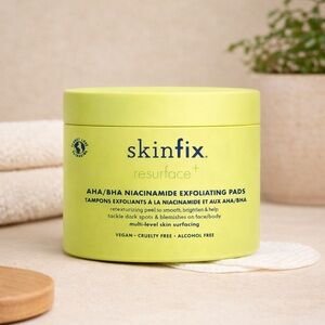 ✨ Skinfix Resurface+ AHA/BHA Niacinamide Exfoliating Pads – 60 Pads – New